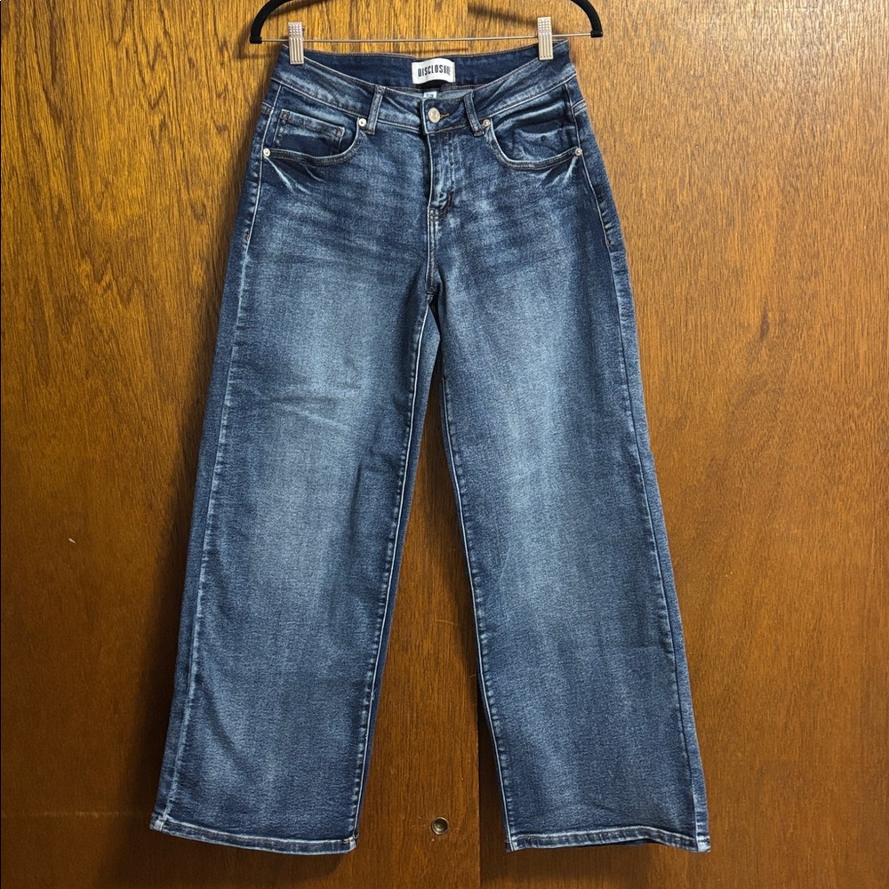 Disclosure wide leg jeans